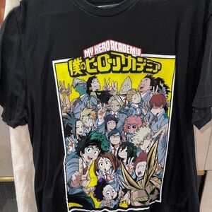My Hero Academia Black Graphic Tee